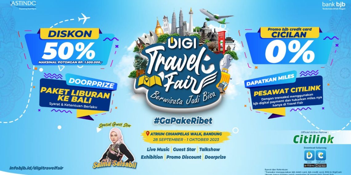 Dukung Pertumbuhan Pariwisata, bank bjb Kolaborasi dengan Citilink Gelar DIGI Travel Fair Tawarkan Sejumlah Promo Menarik