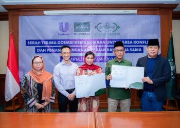 Gelorakan Ukhuwah Islamiyah Bagi Sesama di Wilayah Konflik, NU terima Donasi dari Unilever Indonesia
