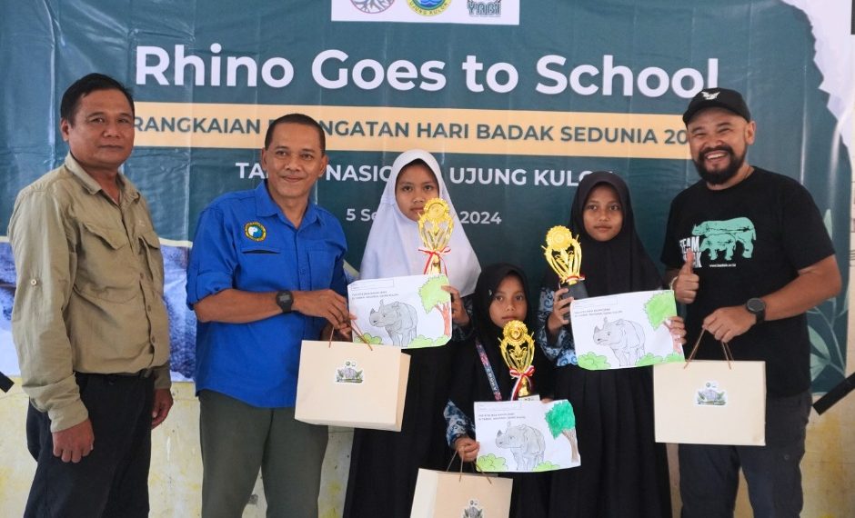 Blusukan YABI dan TNUK Goes to School, Ajak Pelajar Cintai dan Lindungi Badak Sejak Dini