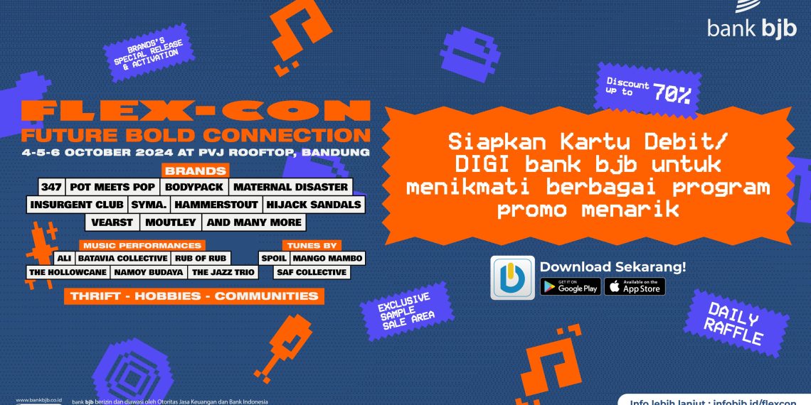 Pakai DIGI by bank bjb, Dapatkan Promo Menarik di  Event FLEX-CON  2024