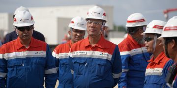 Tinjau Rig PDSI#54.2 di Rokan, Direksi Pertamina Drilling Perkuat Budaya Safety