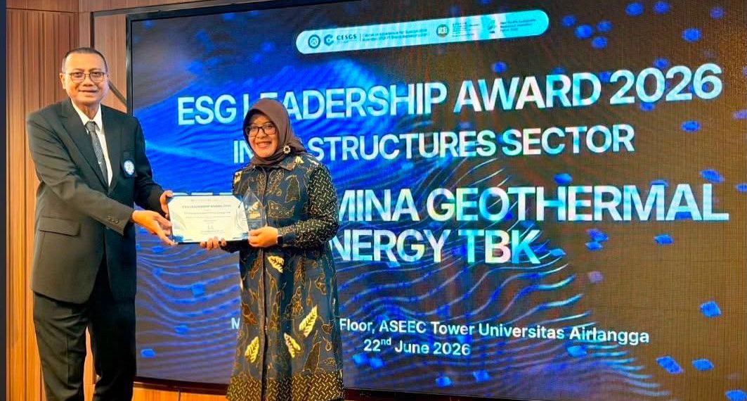 Konsisten Terapkan Prinsip ESG dan Keberlanjutan, PGE Raih Sector Champion pada ESG Leadership Award di ASBIF 2026