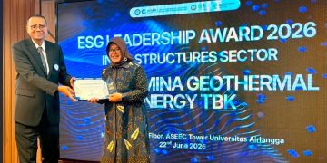 Konsisten Terapkan Prinsip ESG dan Keberlanjutan, PGE Raih Sector Champion pada ESG Leadership Award di ASBIF 2026