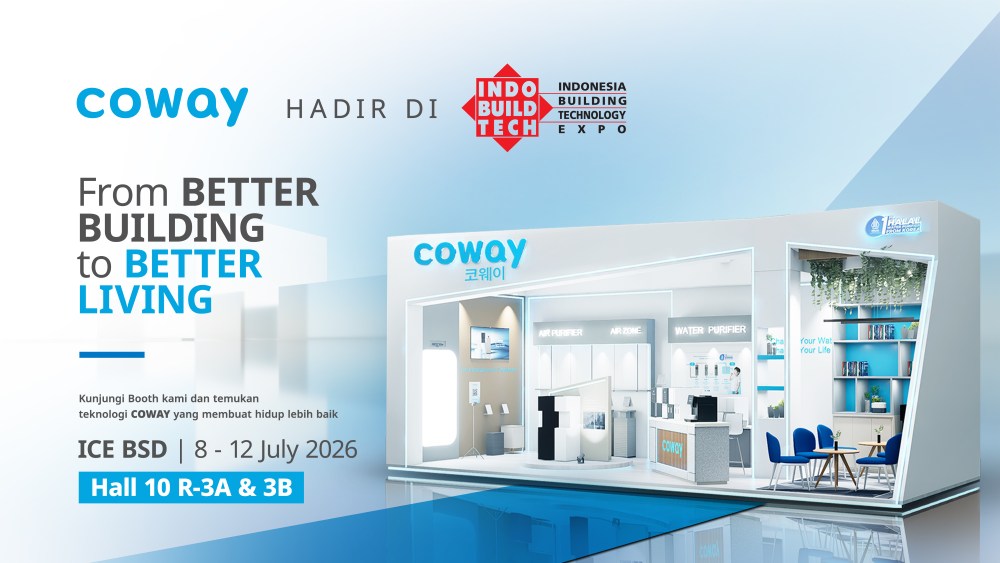 Coway Indonesia Debut di IndoBuildTech 2026, Perkenalkan Inovasi Terbaru Solusi Air dan Udara untuk Hunian Modern yang Sehat